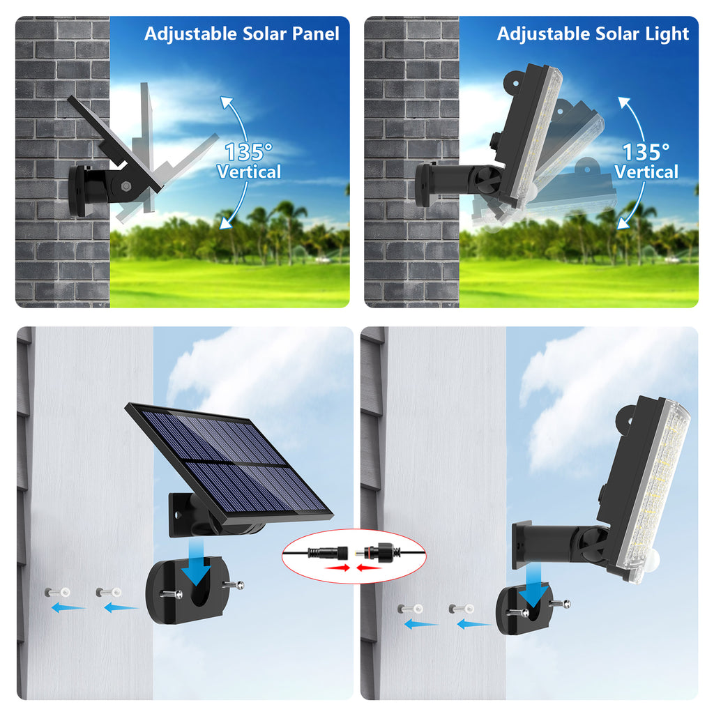 2PCS 106LED MOTION SENSOR WALL LIGHT