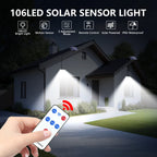 2PCS 106LED MOTION SENSOR WALL LIGHT