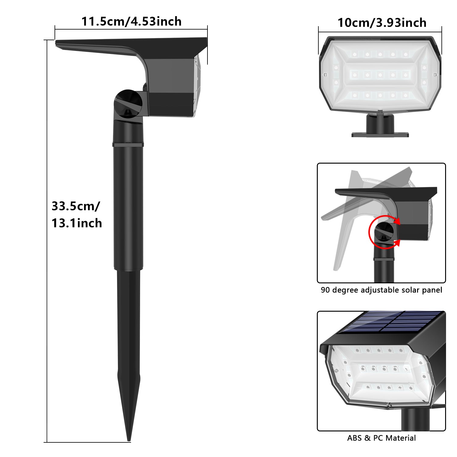 2PCS 19RGB Landscape Lights