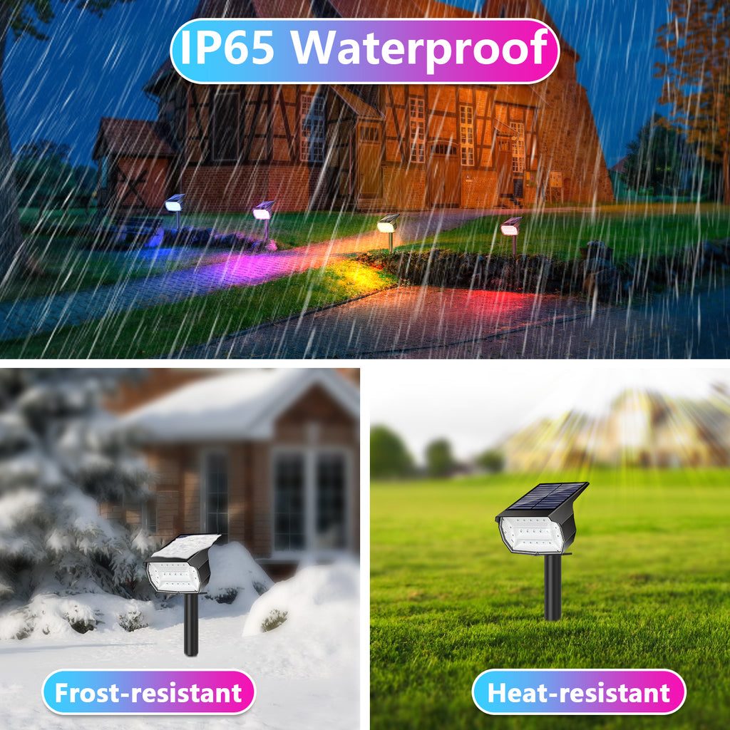 2PCS 19RGB Landscape Lights