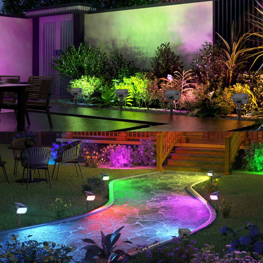 2PCS 19RGB Landscape Lights