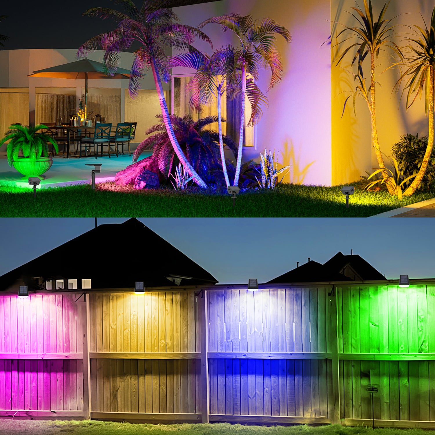 2PCS 19RGB Landscape Lights