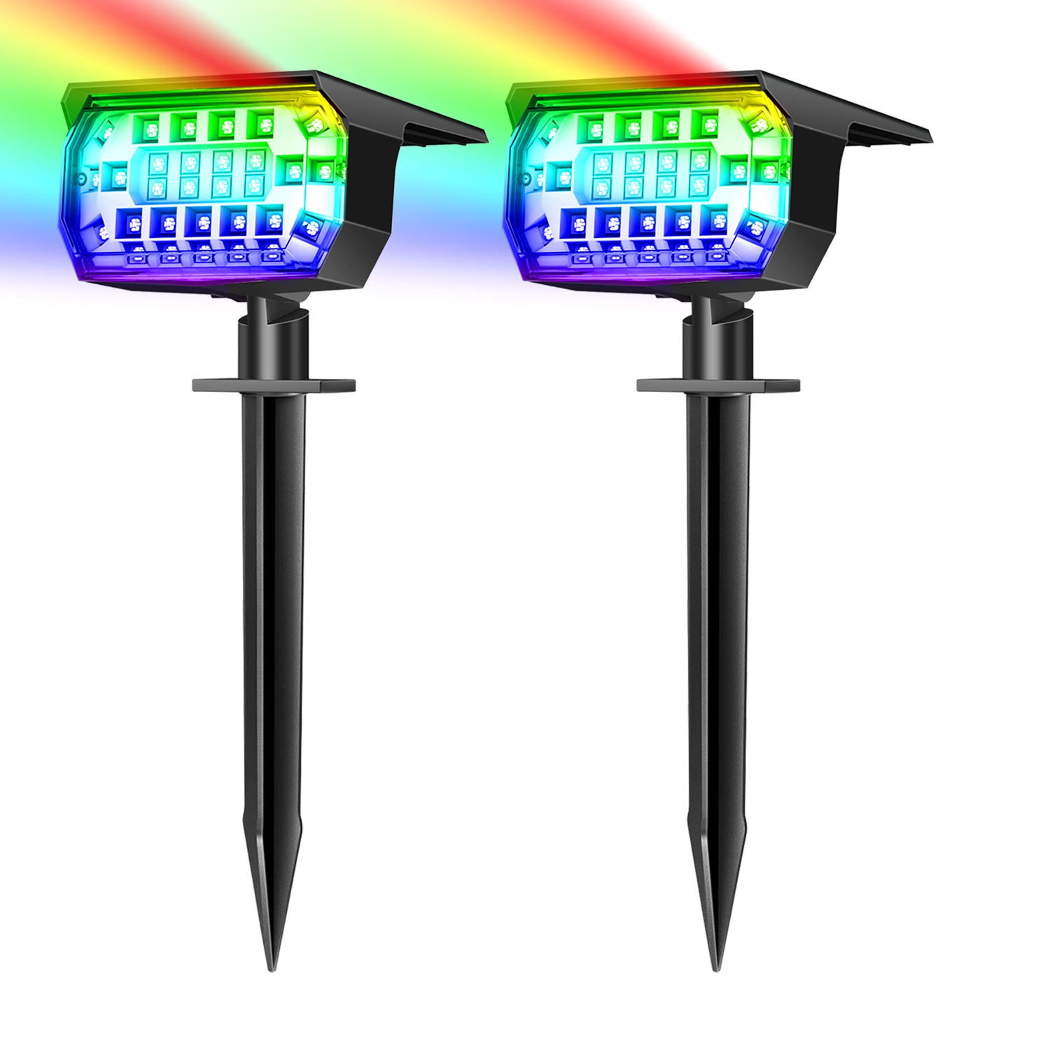2PCS 33RGB Landscape Lights