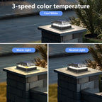 6PCS Solar Post Cap Lights（WARM/WHITE）