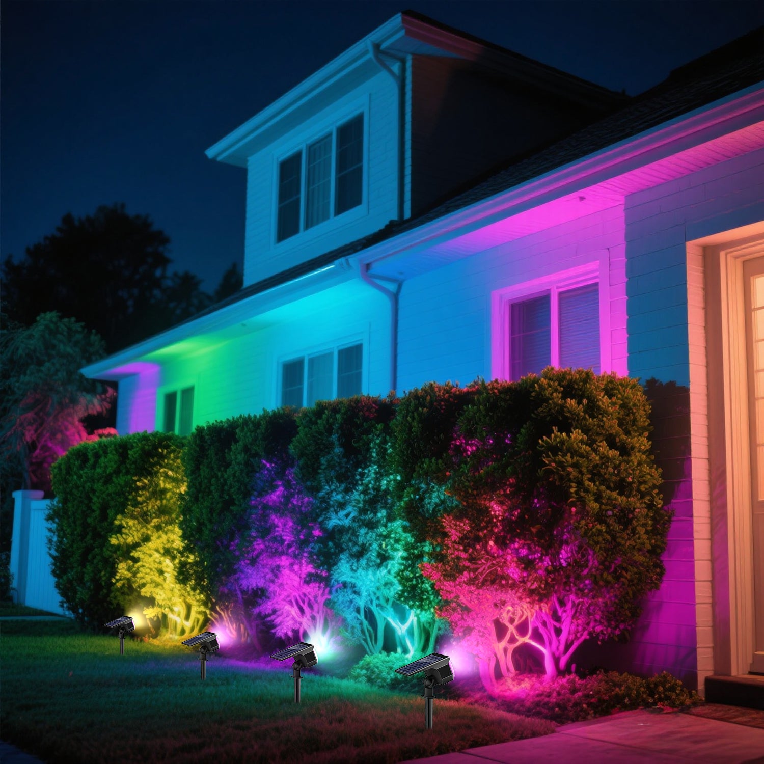 2PCS 33RGB Landscape Lights