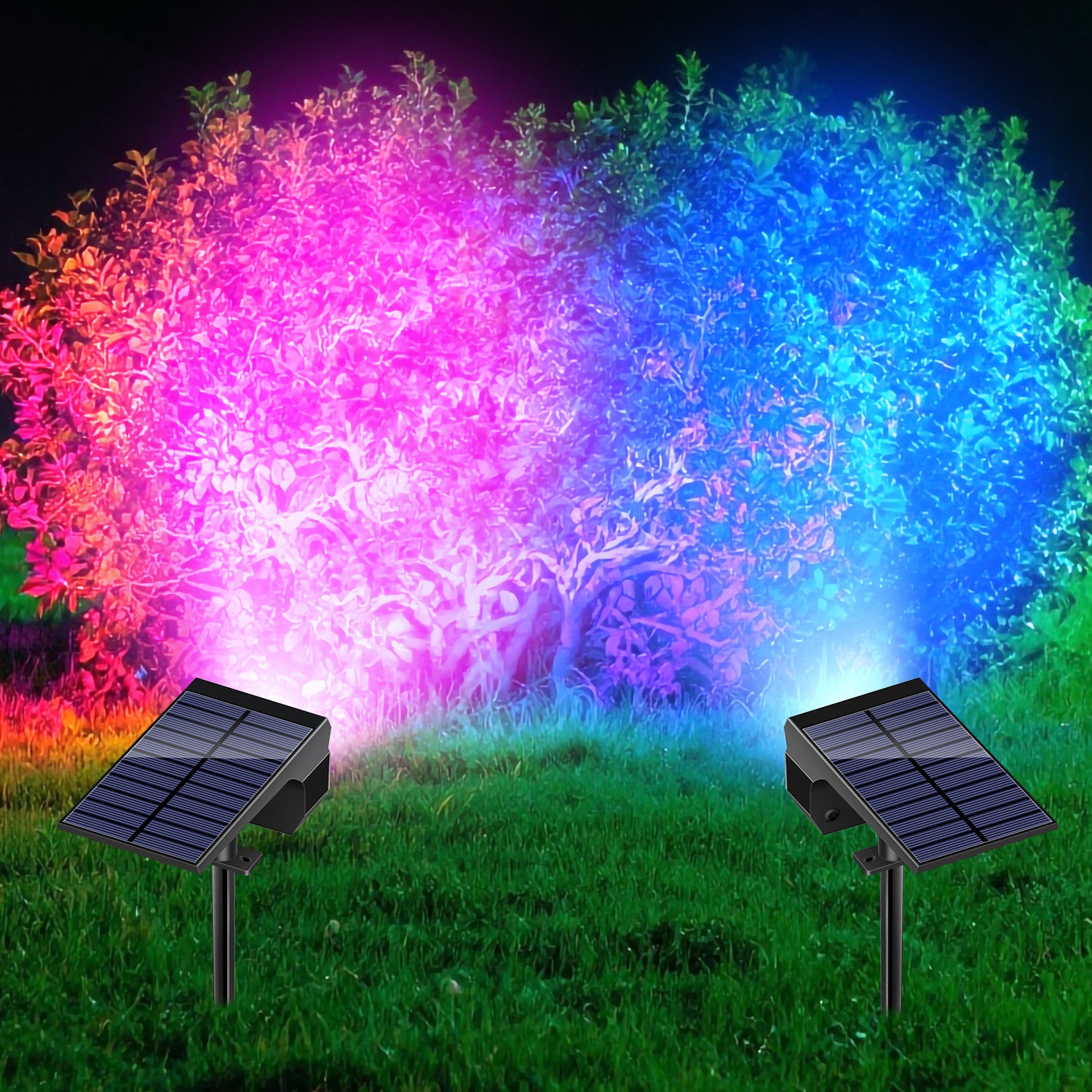2PCS 33RGB Landscape Lights