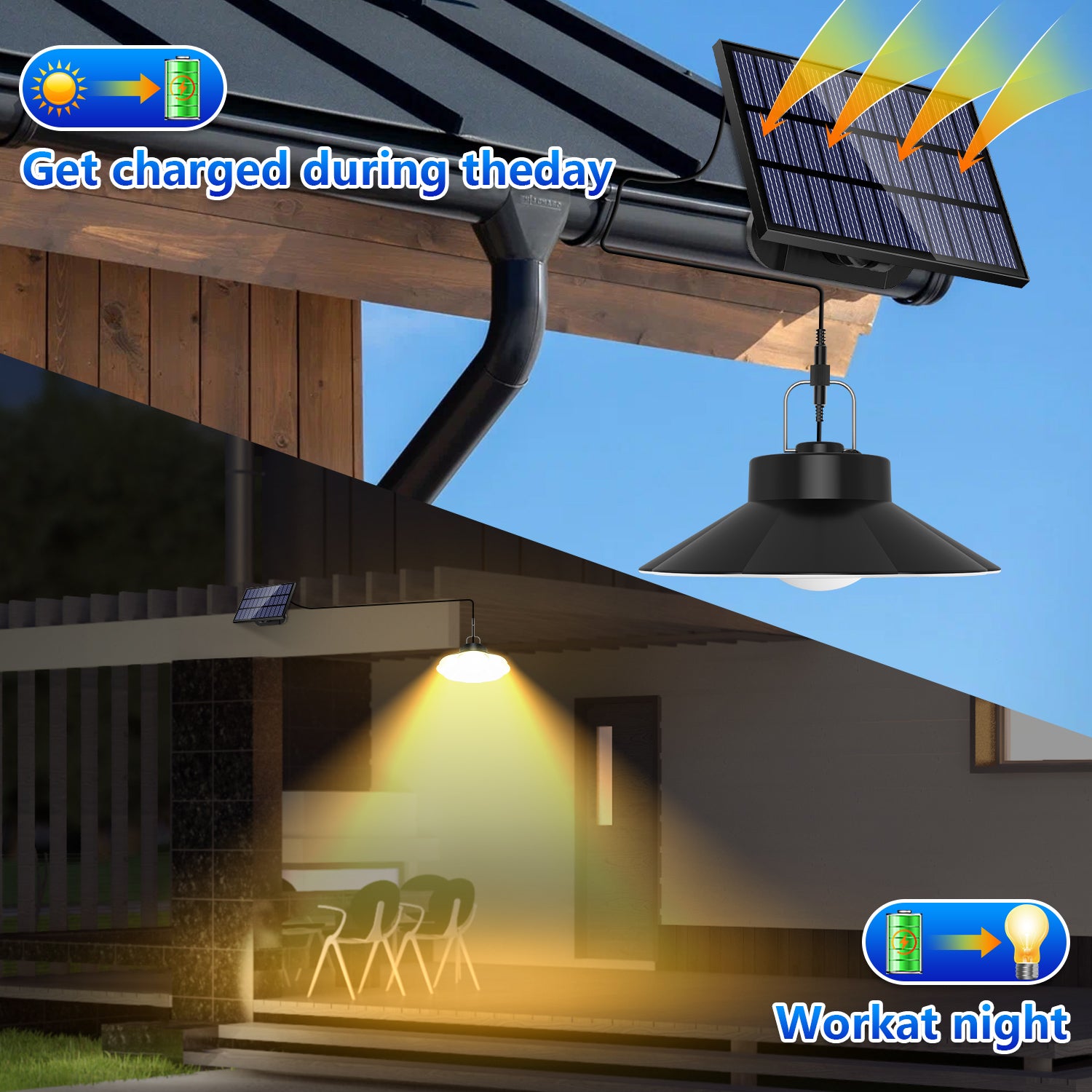 2PCS 40LED Pendants Lights（Cold  & Warm ）