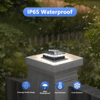 6PCS Solar Post Cap Lights（WARM/WHITE）