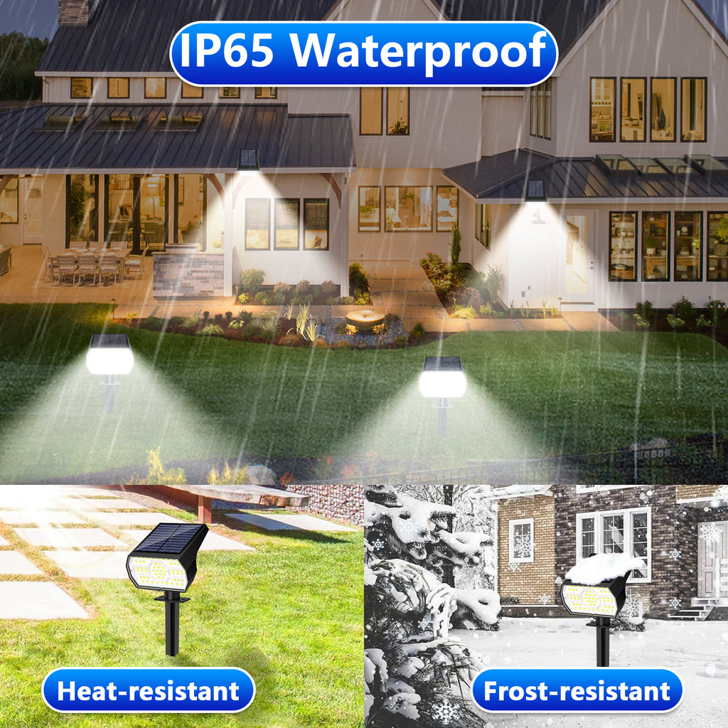 2PCS 56LED Lawn Lights （Cold White）
