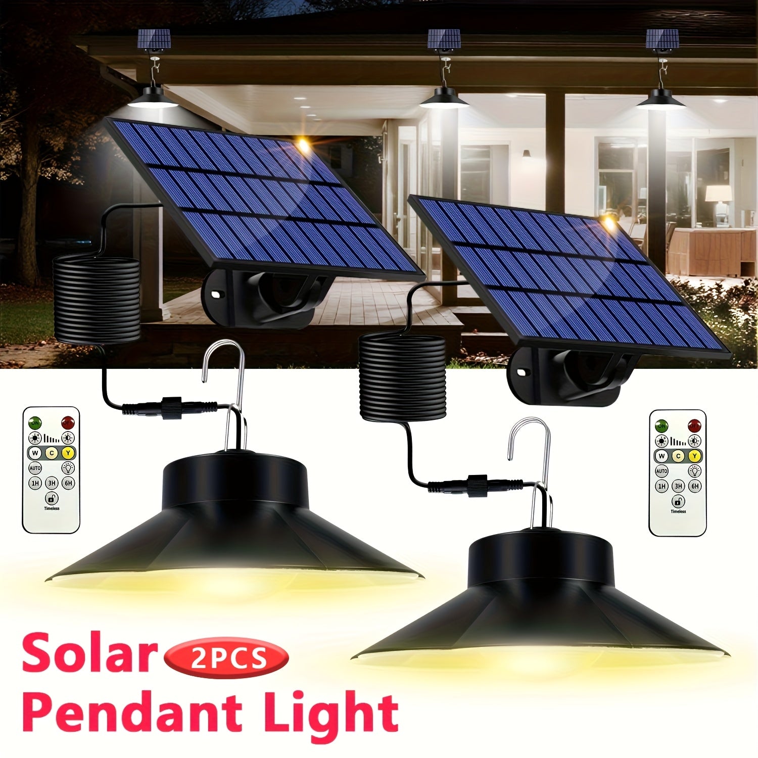 2PCS 40LED Pendants Lights（Cold  & Warm ）