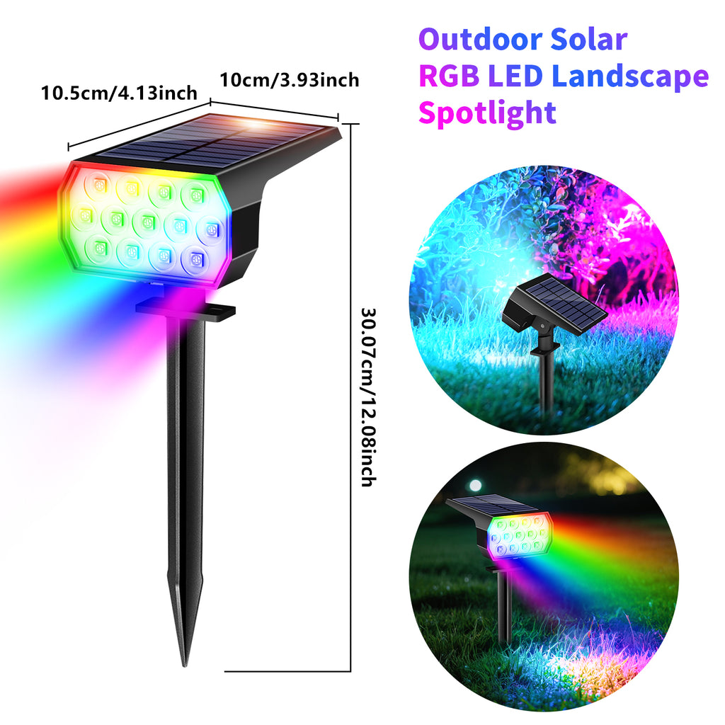 2PCS 13RGB  Landscape Lights