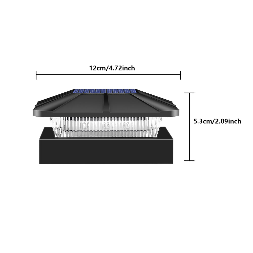 4PCS Solar Post Cap Lights（RGB）