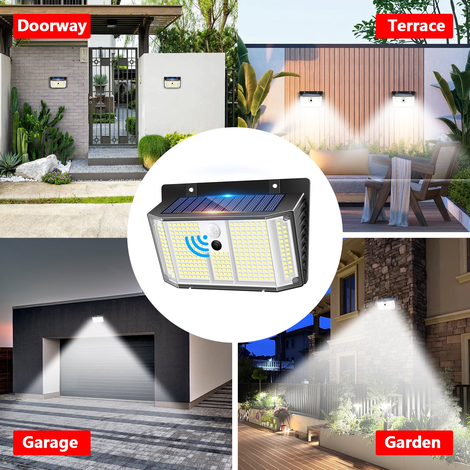 2PCS 268 LED MOTION SENSOR WALL LIGHT (Cold White)