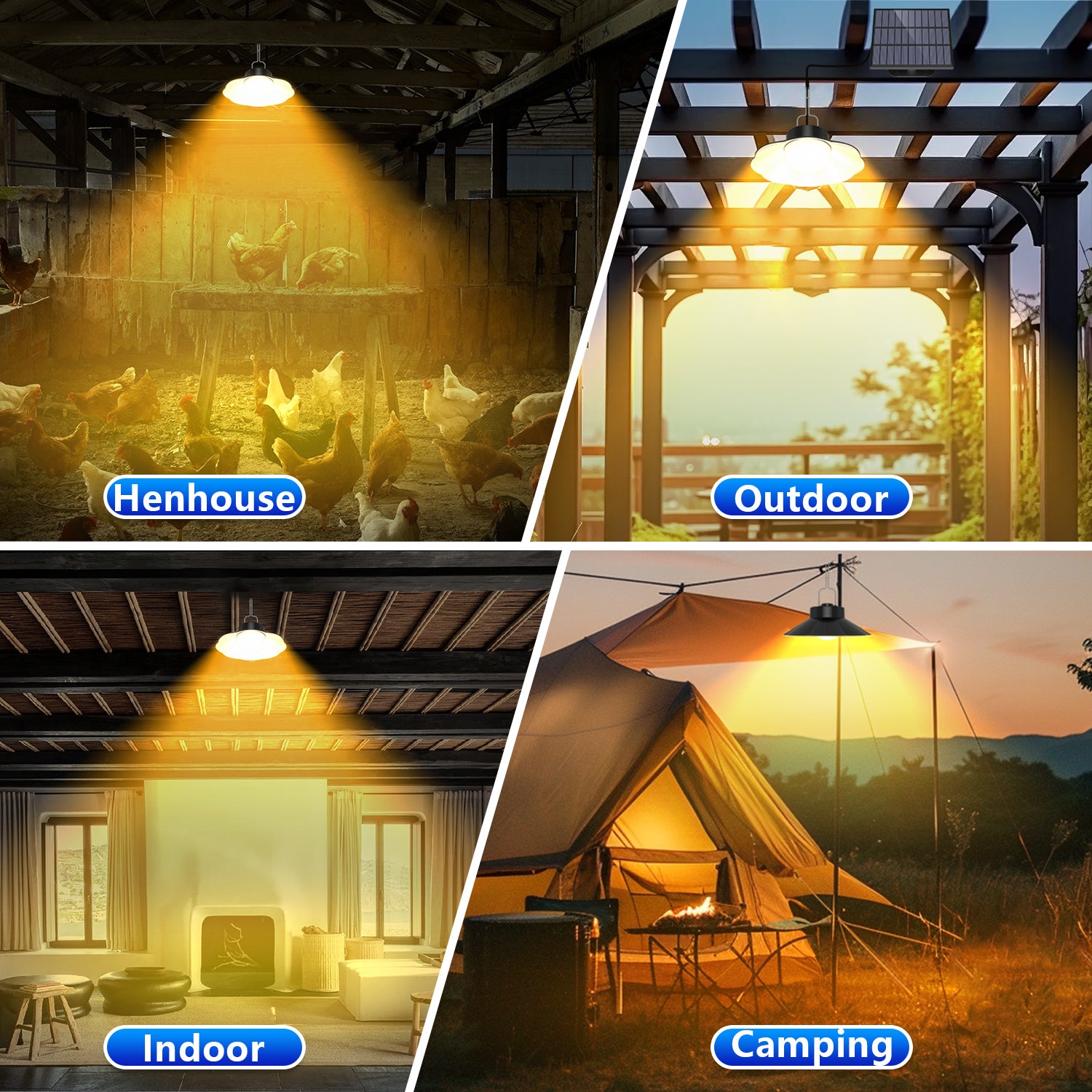 2PCS 40LED Pendants Lights（Cold  & Warm ）