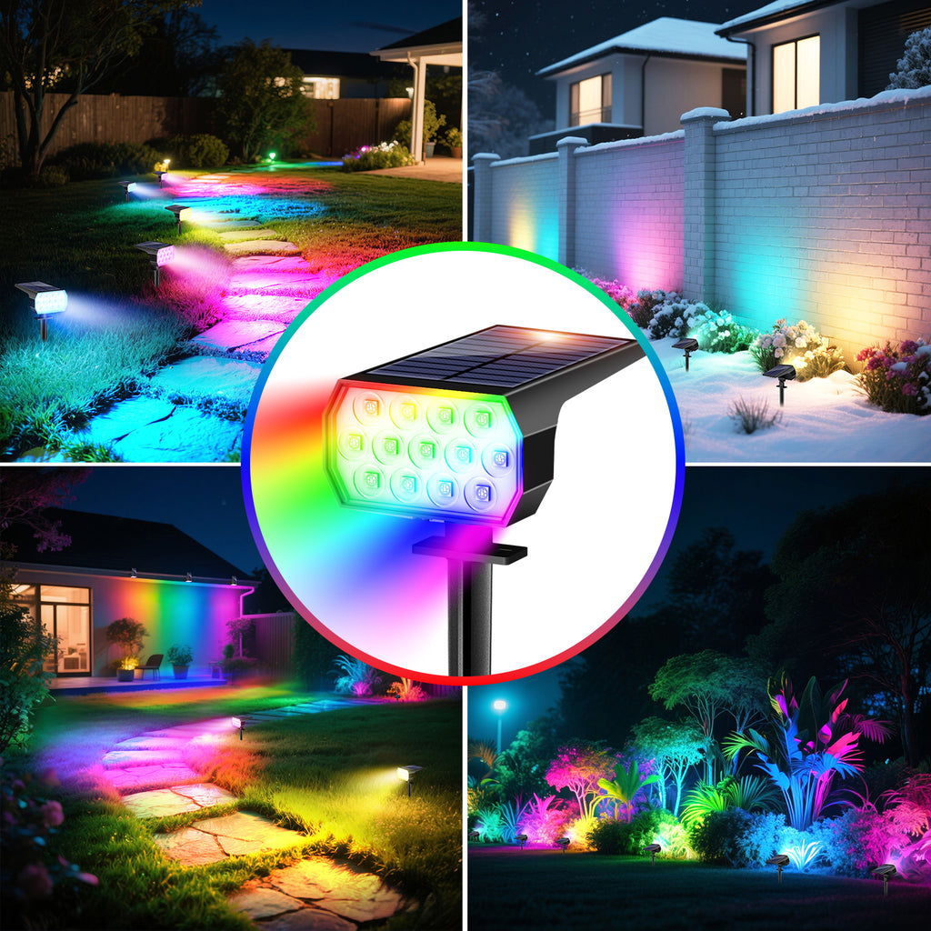 2PCS 13RGB  Landscape Lights