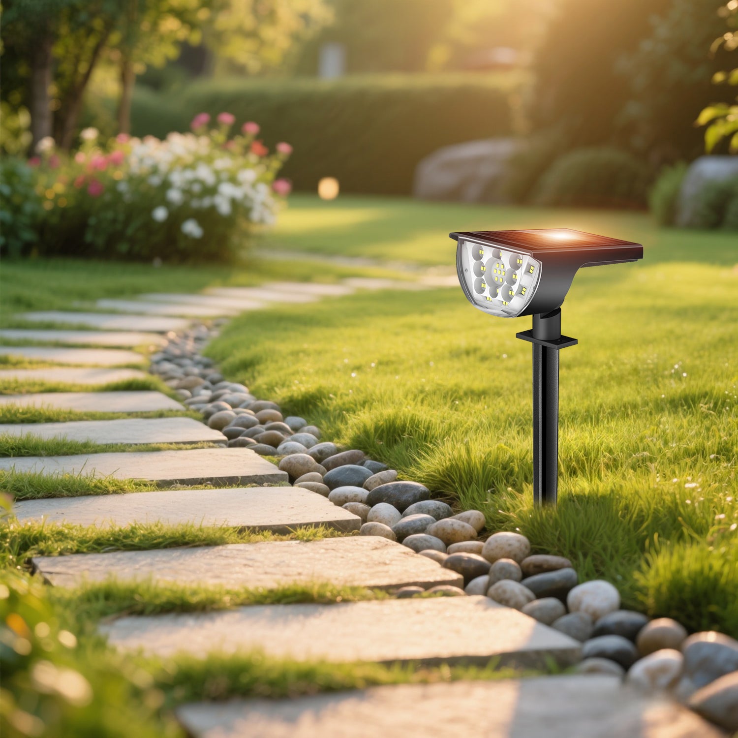 2PCS 33LED  Lawn Lights （Cold White）